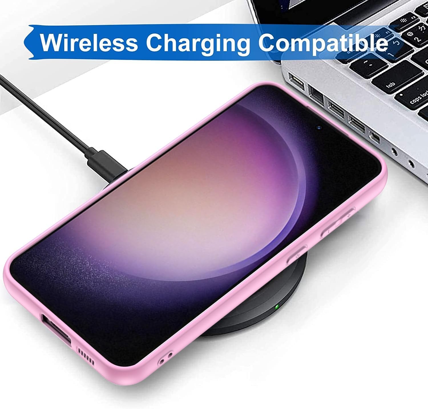 (8 Pack) for Samsung Galaxy S23 FE Case, Soft Silicone Gel Bumper Shell Shockproof Protection Phone Case Cover for Samsung Galaxy S23 Fe,Red, Black, Dark Blue, Yellow, Pink, White, Green, Purple