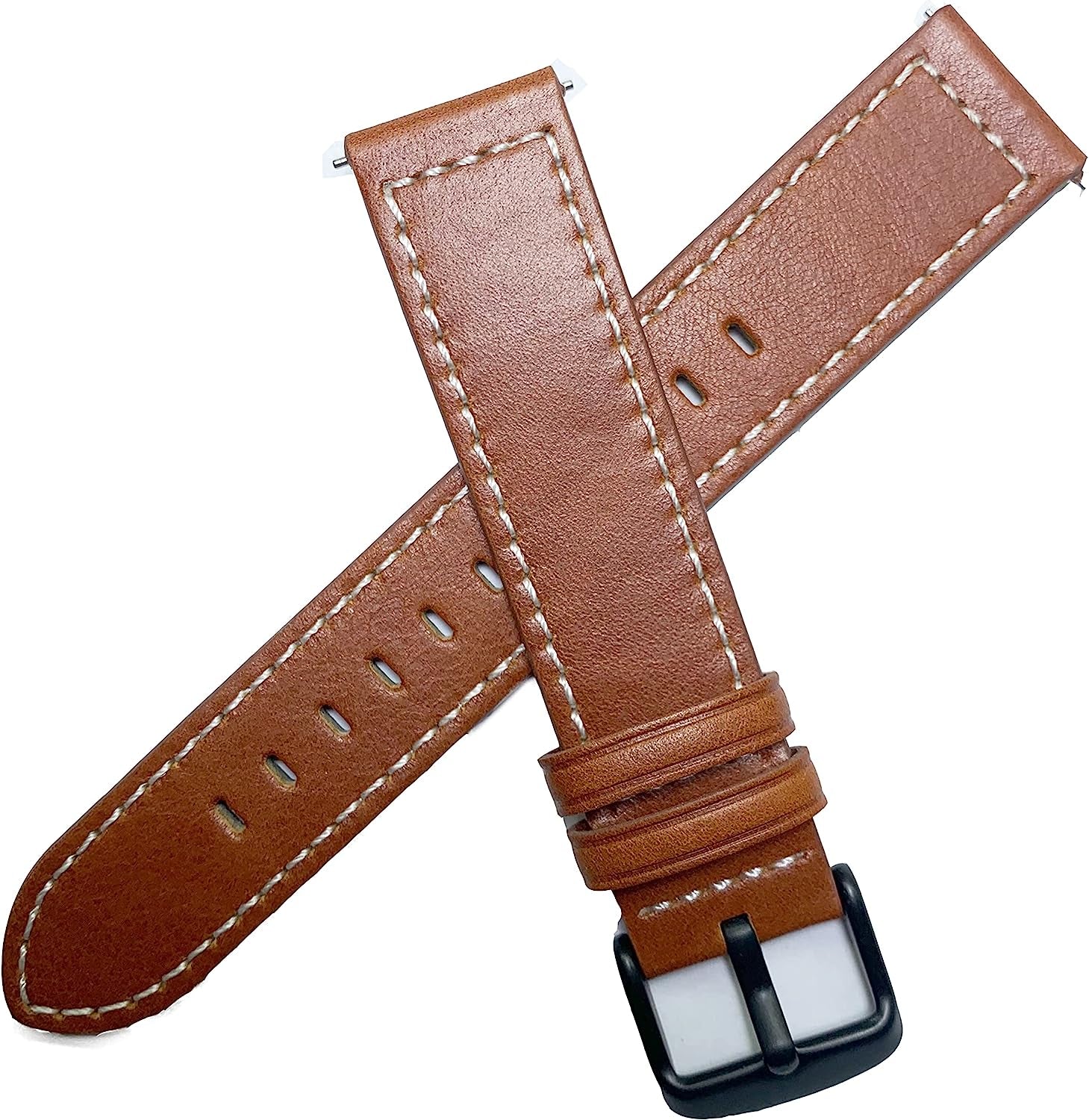 Anrir for Garmin Vivoactive 4S Bands, 18Mm Geniue Leather Watch Bands for Garmin Venu 2S/Forerunner 255S/255S Music/Vivomove 3S 39Mm Bands, Fossil Women'S Gen 6/5E 42Mm/Gen 4 Q Venture HR Bands-Brown  Anrir   