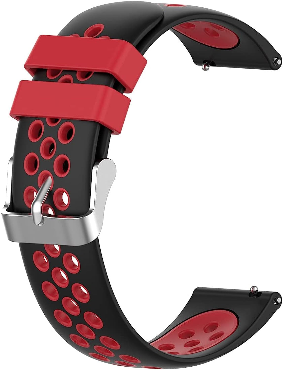 SCHIK for Garmin Vivoactive 3 4 4S Strap Silicone Watch Band for Garmin Accessoires Forerunner 245/645 Venu 2 2S Venu2 plus Bracelet  SCHIK Black red For Venu 2 Plus 