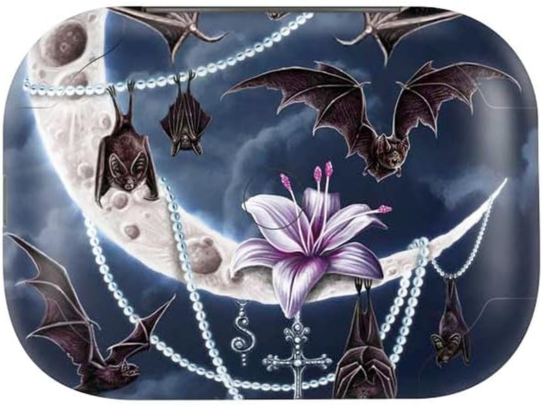 Skinit Decal Skin Compatible with Echo Buds - Officially Licensed Sarah Richter Gothic Moon with Bats and Flowers by Sarah Richter Design  Skinit   