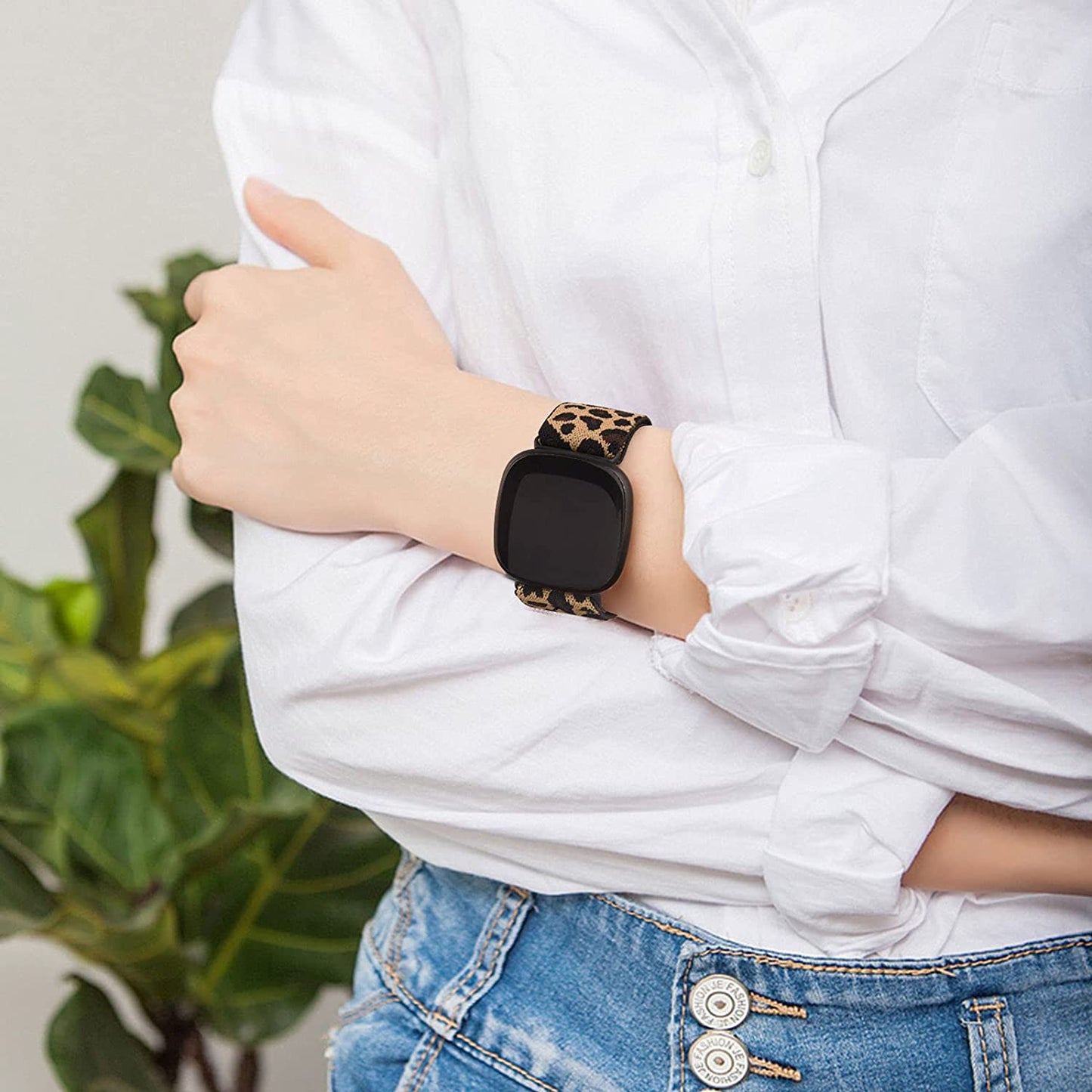 3 Pack Elastic Nylon Bands for Fitbit Sense Bands & Fitbit Versa 3 Bands Women Men, Skin-Friendly Soft Breathable Replacement Band for Fitbit Versa 3 & Fitbit Sense  Meliya   