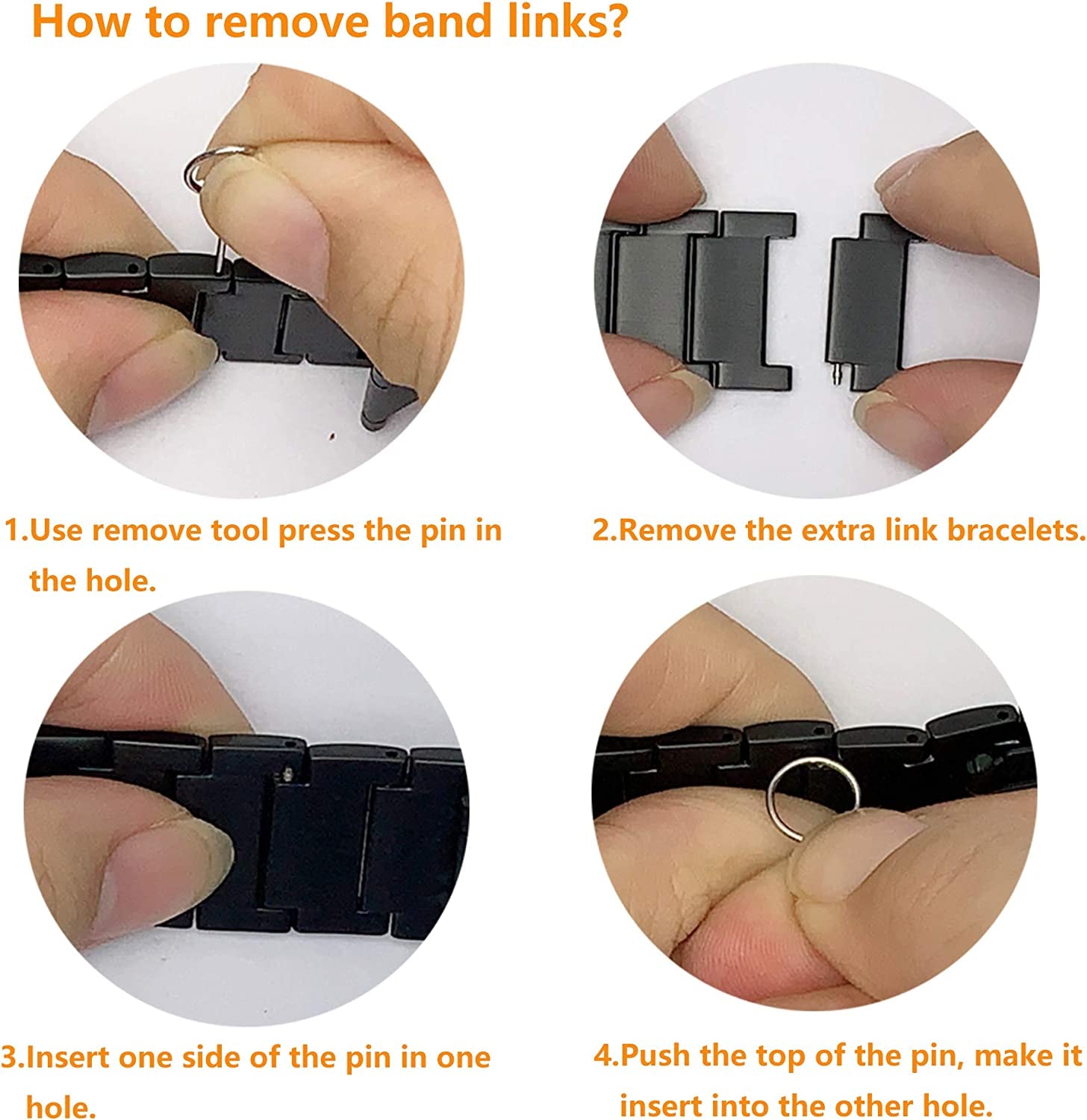 Anrir Compatible for Garmin Vivoactive 3 Watch Band, 20Mm Stainless Steel Watch Strap for Garmin Forerunner 645/Forerunner 245/Samsung Galaxy Watch 42Mm/ Galaxy Watch Active 40Mm Smart Watch - Black  Anrir   