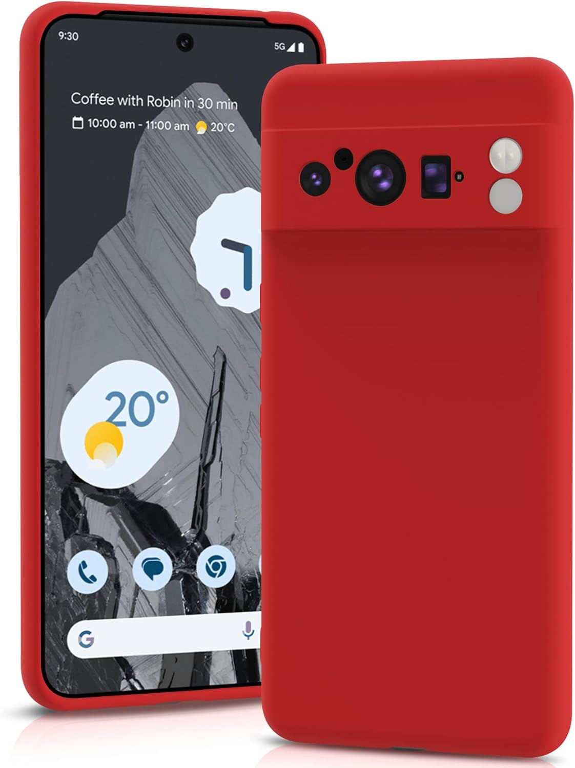 YATWIN Silicone Case for Google Pixel 7A 5G, Soft-Touch, Shockproof, Dustproof, Antiskid Full Body Armour Phone Cover for Google Pixel 7A 5G - Dark Green  YATWIN   