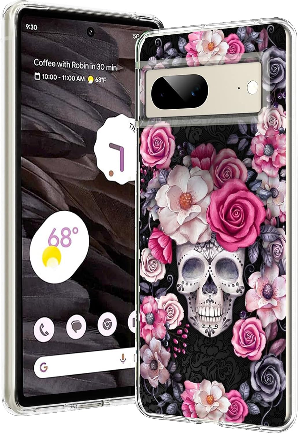 Compatible for Google Pixel 7A Case Silicone Clear TPU Cute Leopard Rose Flower Pattern Cartoons Design Ultra Thin Anti-Scratches Cases Shockproof Bumper Cover Case for Google Pixel 7A 5G (A-Leopard)  Gxmeuie D-Purple  