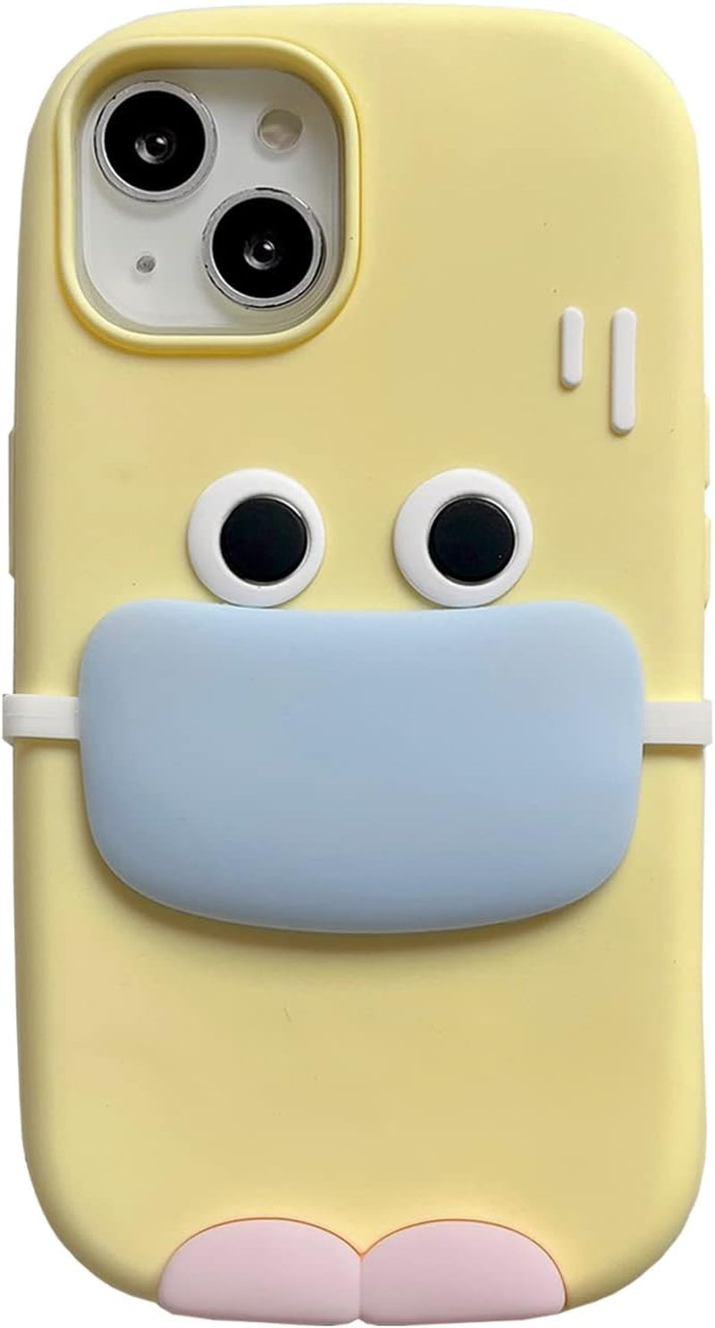 YAKVOOK Kawaii Phone Cases for Iphone 12/12 Pro,Cute Cartoon Cookies Bear Phone Case with Bubble Tea Phone Case 3D Iphone 12/12 Pro Case Soft Silicone Shockproof Cover for Women Girls  Yatchen Buckteeth Wear Masks Iphone 11 