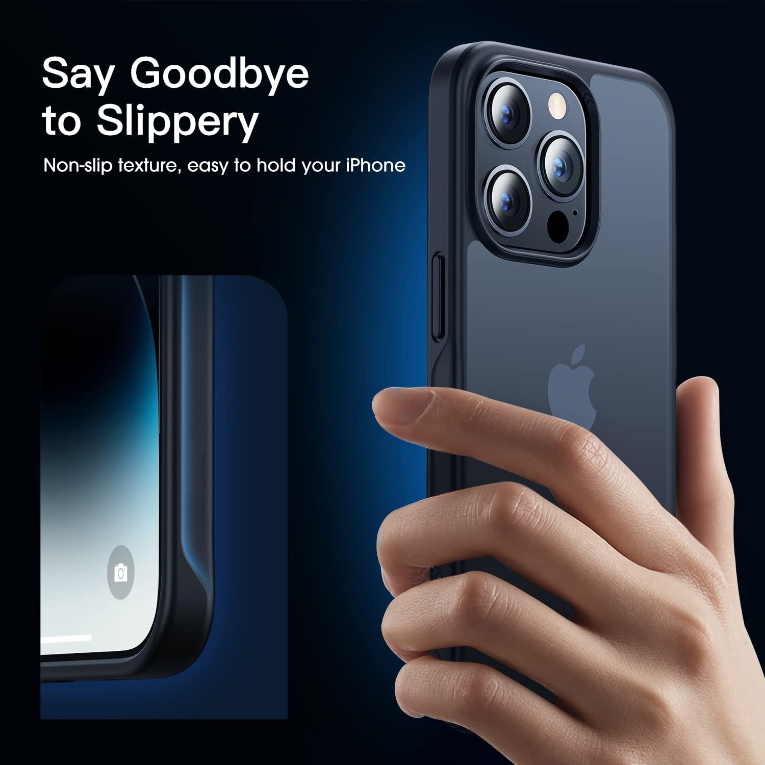 CASEKOO [SGS Tested] Newly Matte Green Iphone 14 Pro Case [10FT Mil-Grade Protection] Anti-Fingerprints & Anti-Scratch Durable Translucent Back Anti-Slip Frame Iphone 14 Pro Phone Case, Green  CASEKOO   