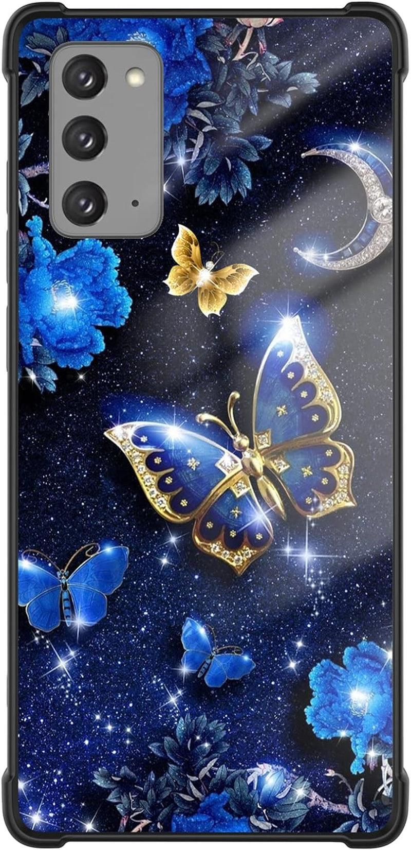Tnarru for Samsung Galaxy Note 20 Case with Kickstand [Military Grade Drop Protection][Non-Slip] Scratchproof Shockproof Protective Phone Case for Samsung Galaxy Note 20 -Broken Pattern  Tnarru Glitter Butterflies  