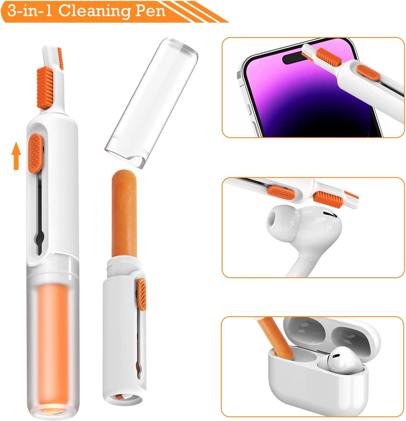 8 in 1 Electronic Cleaning Kit - Keyboard Cleaner, Keyboard Cleaning Kit, Laptop Cleaner, Laptop Cleaning Kit, All in One Electronic Cleaner Kit for Airpods/Laptop/Phone(Can Be Used as a Phone Holder)  huizhoushihuiyangquhongfengyuanmaoyiyouxiangongsi   