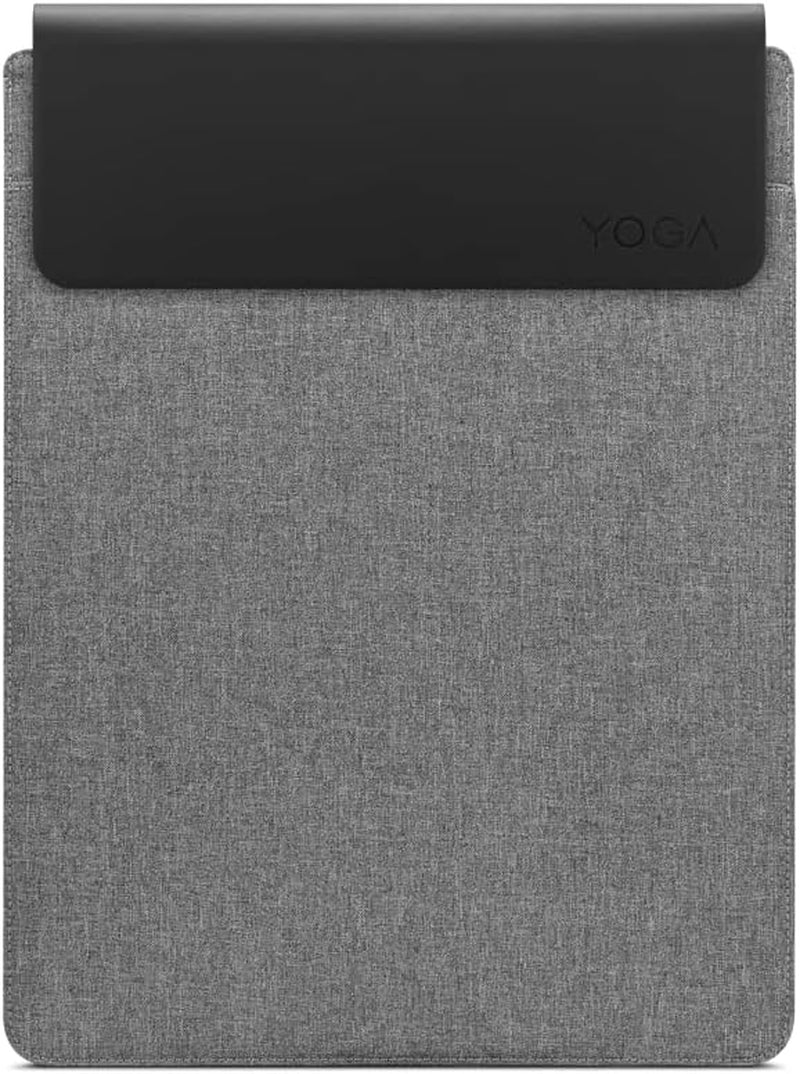 Lenovo Yoga Laptop Sleeve – 16 Inch – Magnetic Closure – Slim & Light – Made from Recycled Materials – Separate Accessory Pocket – Grey  Lenovo Grey 14.5 inch 