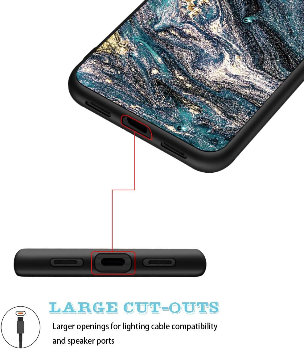 Pixel 4A 5G Case,Google Pixel 4A 5G Case,Casewind Marble Design Cute Thin Slim Fit Hard PC TPU Rugged Bumper Shockproof Hybrid Anti-Srcatch Protective Phone Case for Google Pixel 4A 5G,6.2",Navy Blue  Casewind   