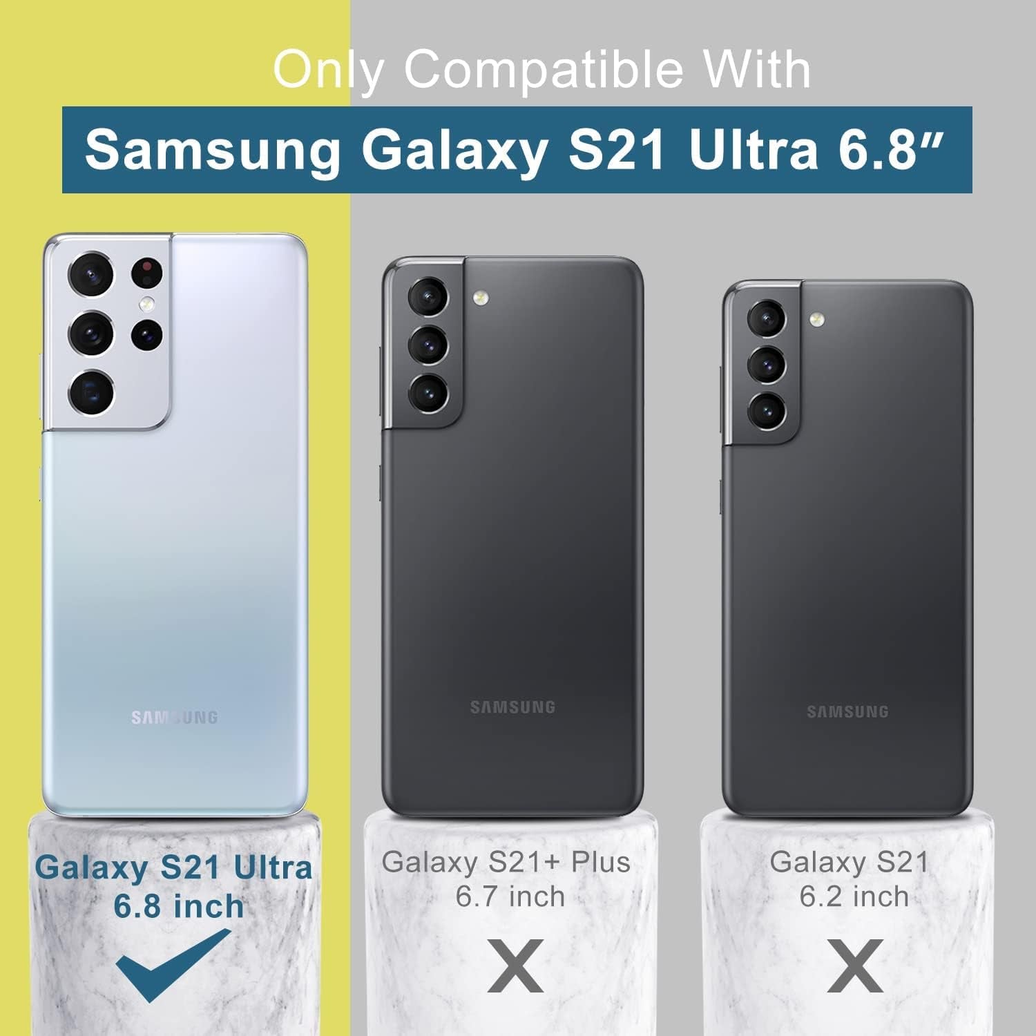 DEENAKIN for Samsung Galaxy S21 Ultra Case Silicone,Silky Smooth Flexible Gel Rubber Bumper Cover with Soft Microfiber Lining Slim Fit Protective Phone Case for Samsung Galaxy S21 Ultra Bright Yellow  DEENAKIN   