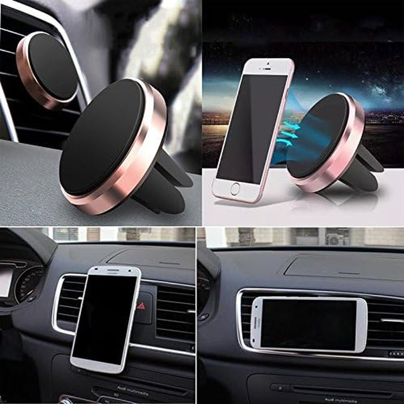 Phone Ring Holder Stand Finger Kickstand 360° Rotation Metal Ring Grip with Magnetic Phone Car Mount Holder Set Compatible with Iphone, Samsung, LG, Sony, HTC ETC (Rose Gold)  sulezhin   