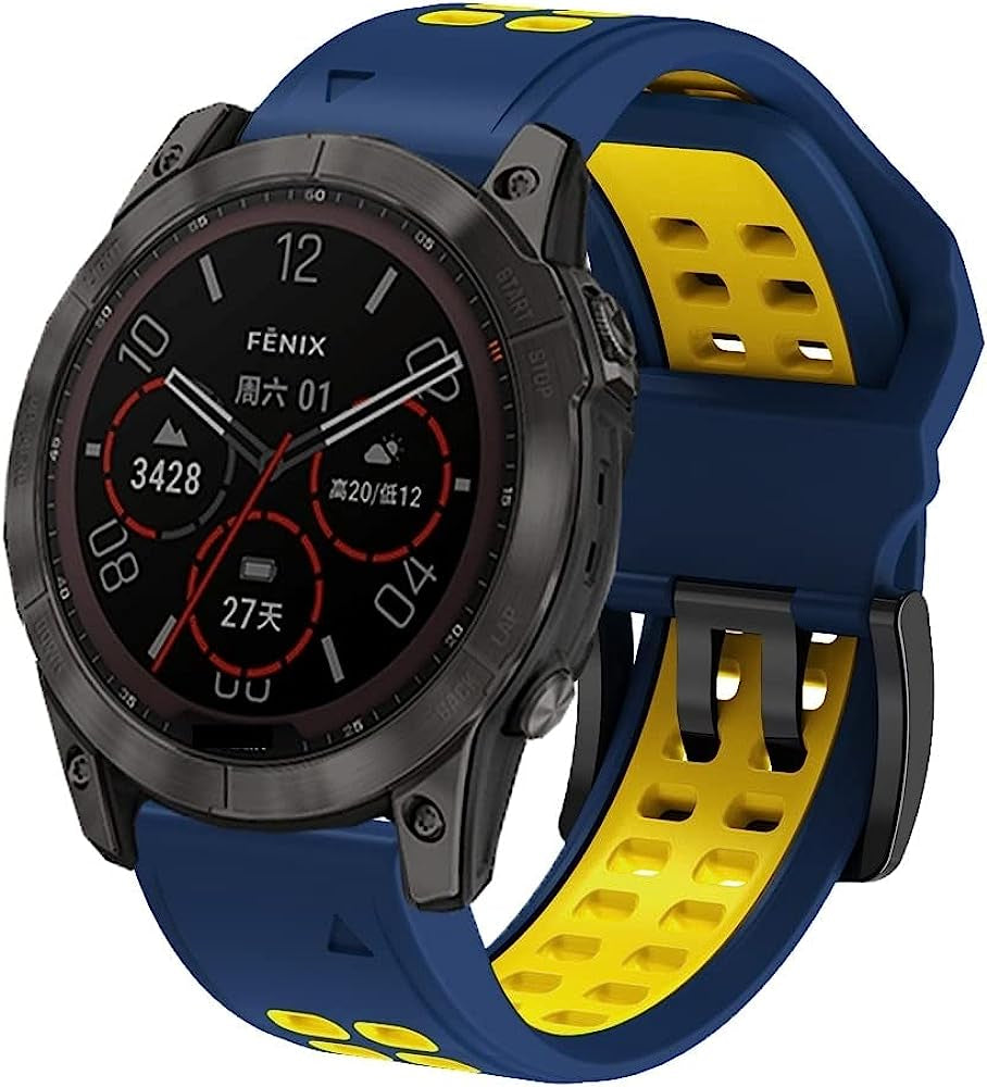 KGDHB Watchband Replacement Silicone Band for Garmin Fenix 7X 7 Epix 6 6X Pro 5 5X plus 945 3 3HR Mk1 22 26Mm Smart Watch Correa Strap  KGDHB   