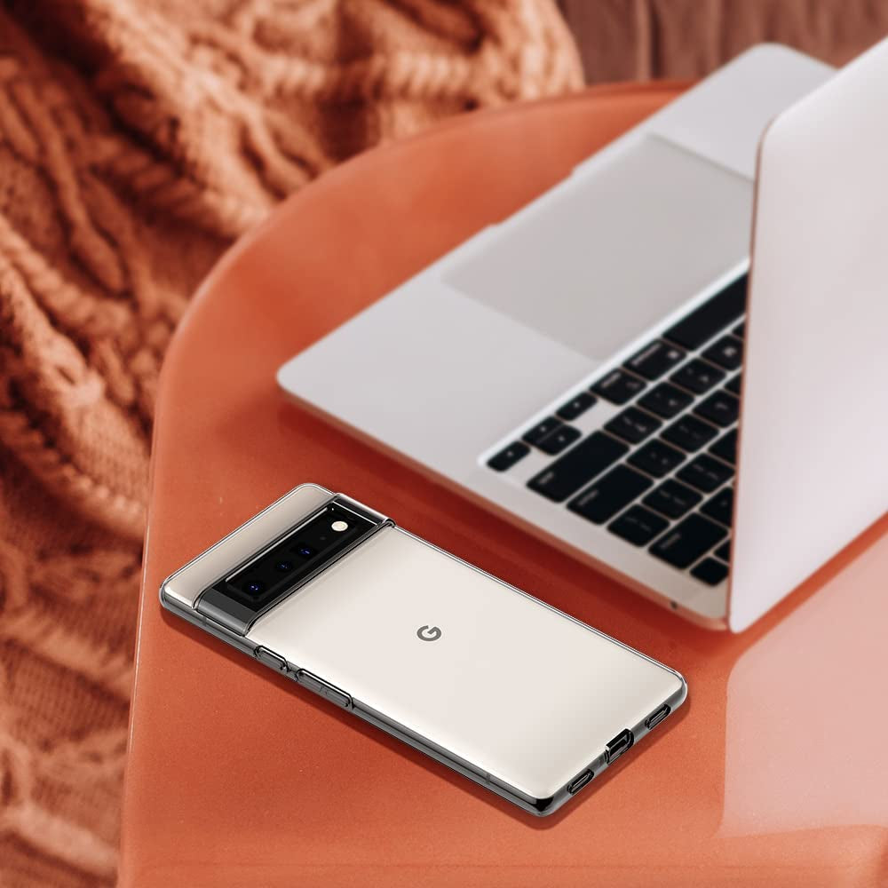 Raysmark Google Pixel 6 Pro Case, Ultra [Slim Thin] Scratch Resistant TPU Rubber Soft Silicone Protective Crystal Clear Case Cover for Google Pixel 6 Pro (Clear)  Raysmark   