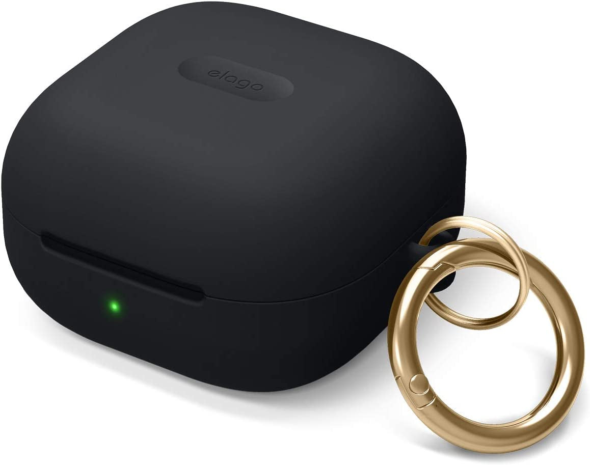 Elago Silicone Hang Case Compatible with Samsung Galaxy Buds 2 Pro Case (2022) / Galaxy Buds 2 Case (2021) / Galaxy Buds Pro Case (2021) / Galaxy Buds Live Case (2020) [Lavender Grey]  elago Black  