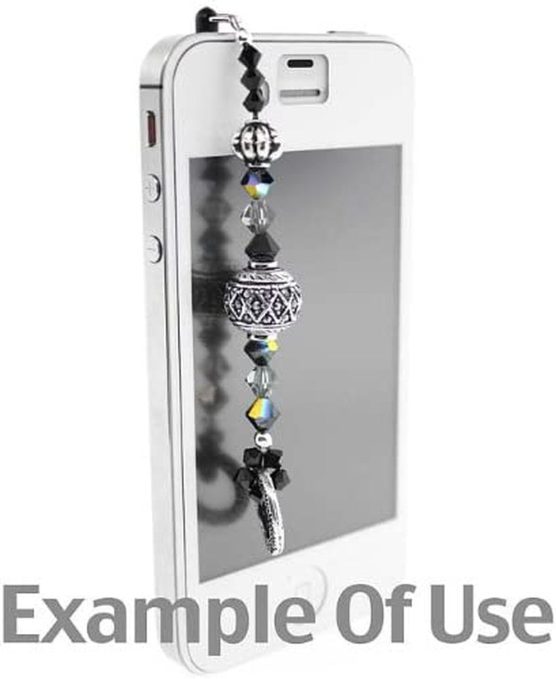 Bfloweryan Smartphone / Cell Phone Charm 3.5Mm Audio Jack Adaptor Plugs with Rings (10)  ArRord   