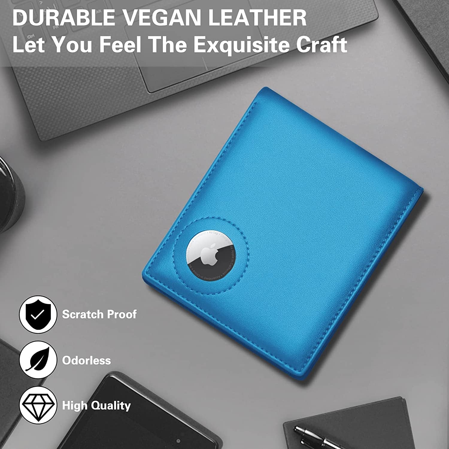 Roll over Image to Zoom in GIPUSSON Men'S Leather Slim Bifold Wallet RFID Blocking Front Pocket Wallets for Men with Stylish Gift Box  GIPUSSON   