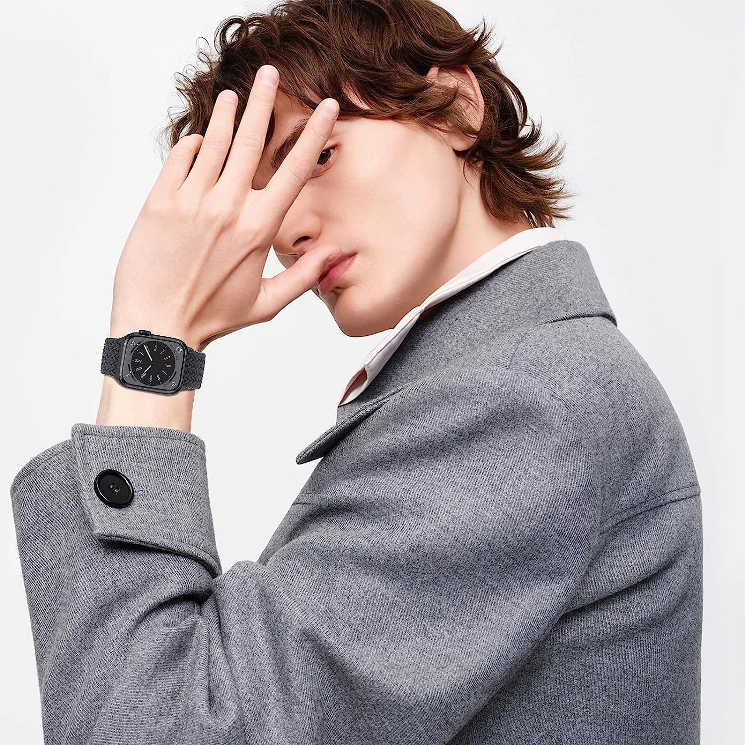 𝟐 𝐏𝐚𝐜𝐤 Stretchy Braided Compatible with Apple Watch Band 44Mm 45Mm 38Mm 40Mm 41Mm 42Mm 49Mm for Women Men, Adjustable and Comfortable Sport Wristbands for Iwatch Series 8 7 6 5 4 3 2 1 SE Ultra  KingofKings   