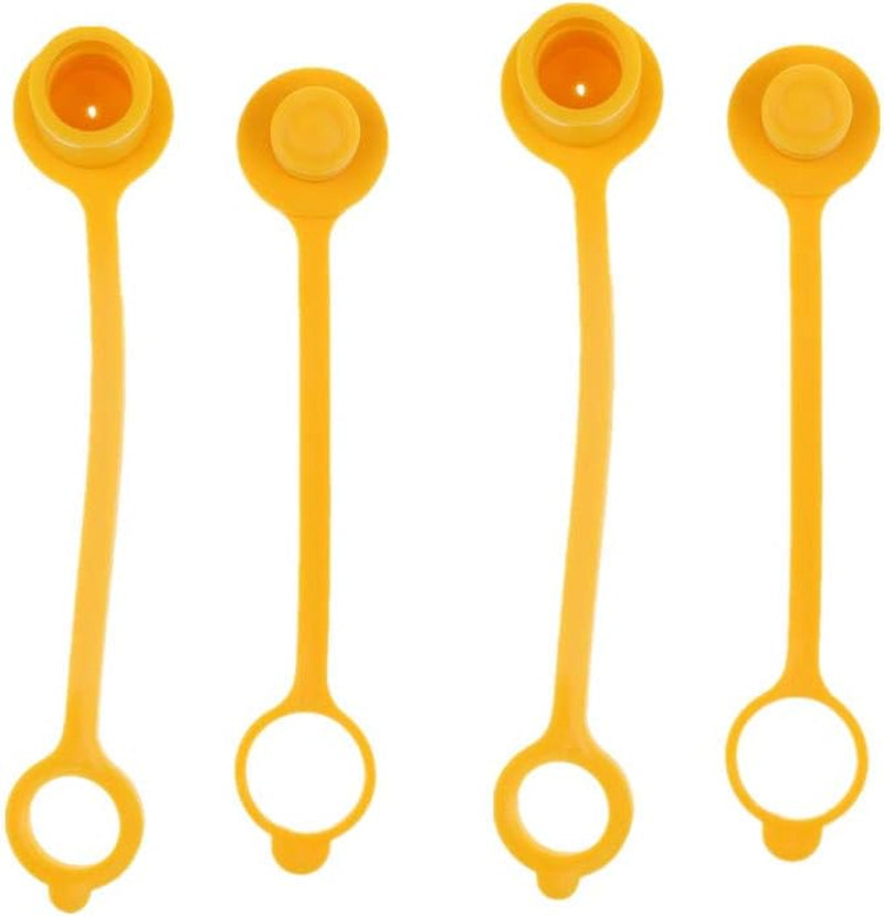 Fhelectronic 3/8 Gas Quick Disconnect and Connect Dust Plug Plastic Propane Hose Cap and Plug Fit for Natural LP Gas (2)  FHelectronic   