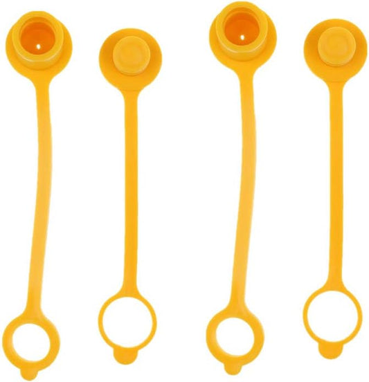 Fhelectronic 3/8 Gas Quick Disconnect and Connect Dust Plug Plastic Propane Hose Cap and Plug Fit for Natural LP Gas (2)  FHelectronic   