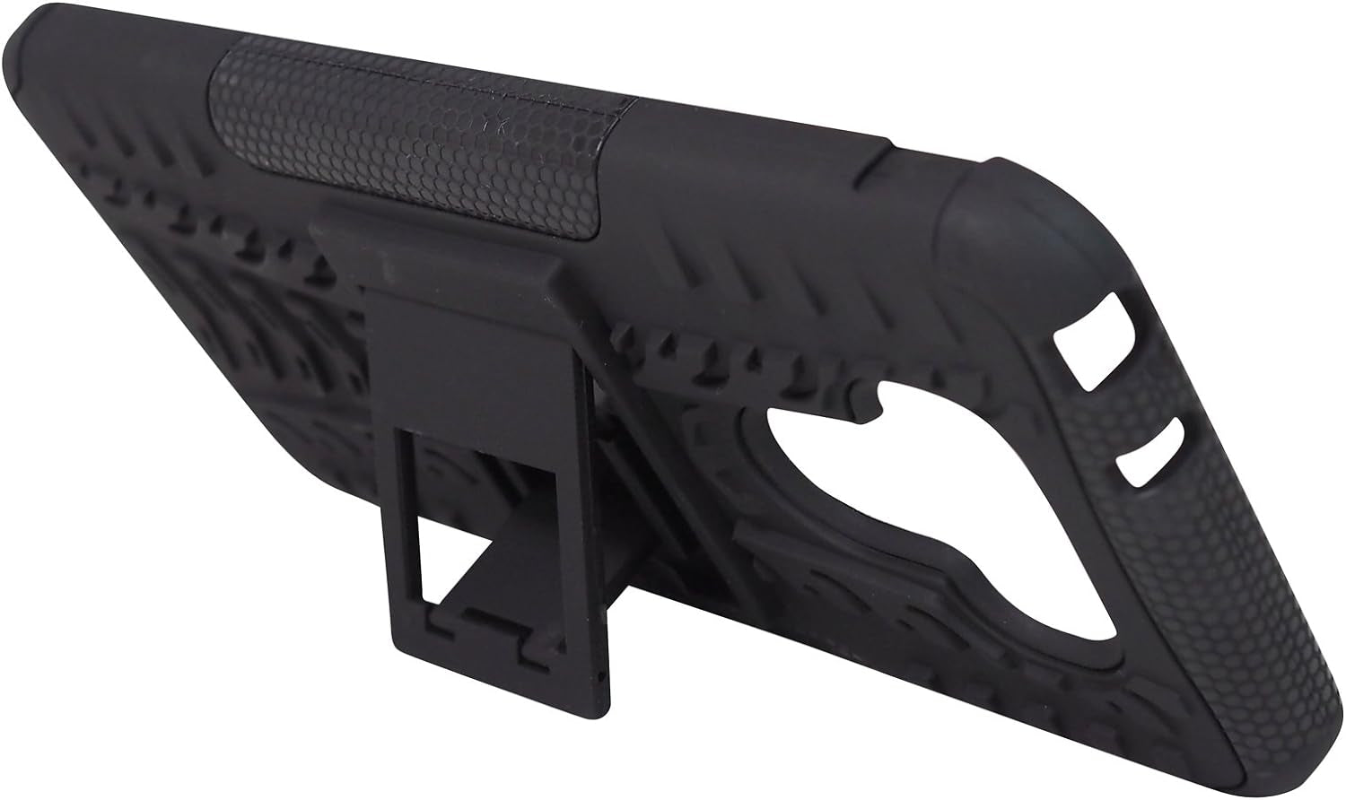 Exian LG G6 Screen Guards X 2 and Armored Case with Stand Black  Exian   