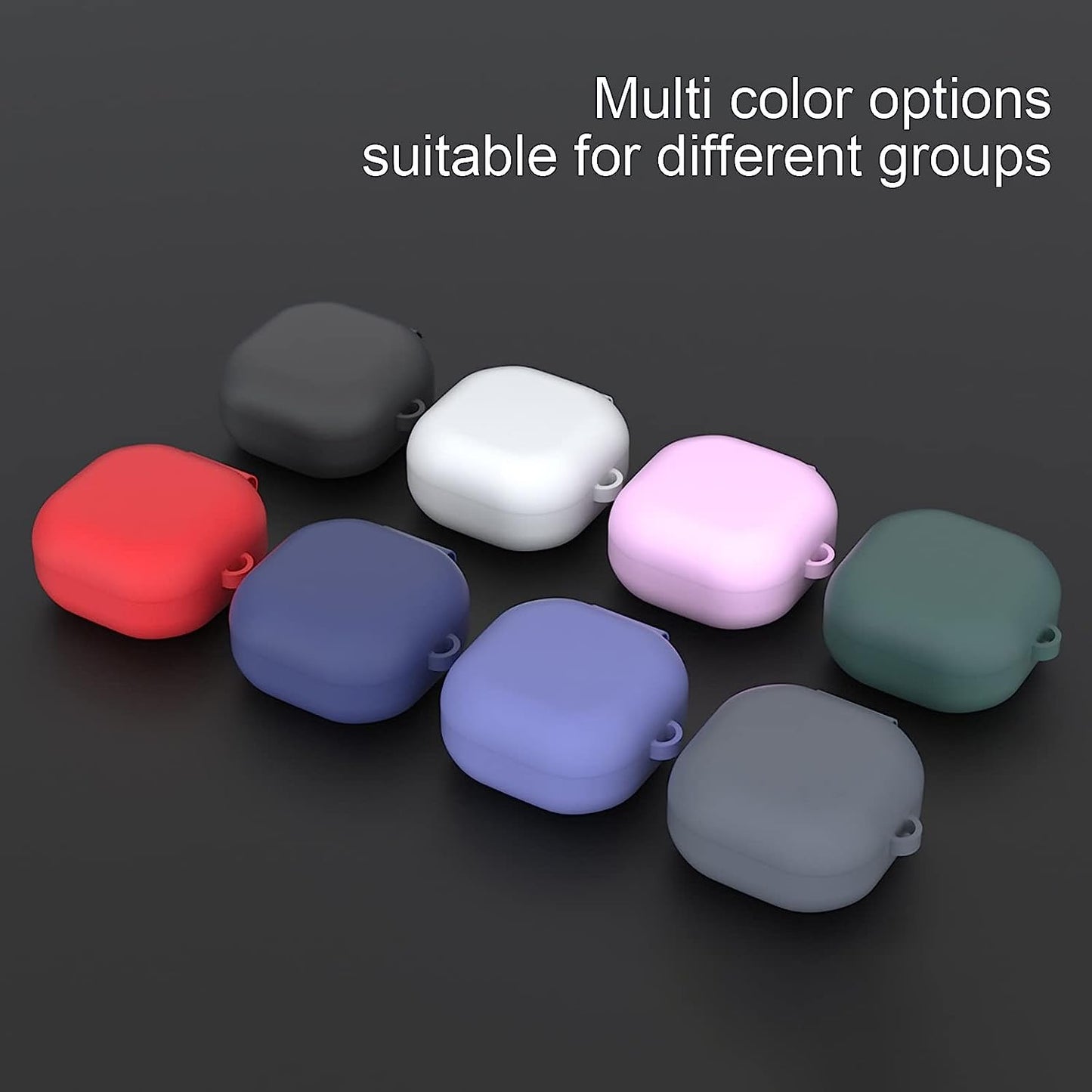 Silicone Earbuds Protective Cover Scratchproof Protection Case for Samsung Galaxy Buds Pro/Buds Live/Buds 2 Light Purple One Size  Gaweb   