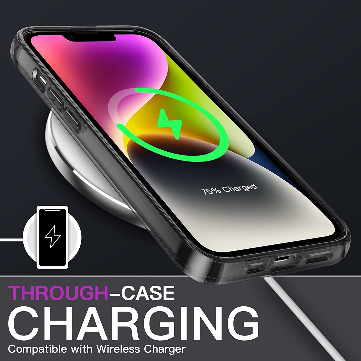 Jetech 3 in 1 Case for Iphone 14 6.1-Inch, with 2-Pack Screen Protector and 2-Pack Camera Lens Protector, Full Coverage Tempered Glass Film, Shockproof Bumper Phone Cover (Black)  JETech   