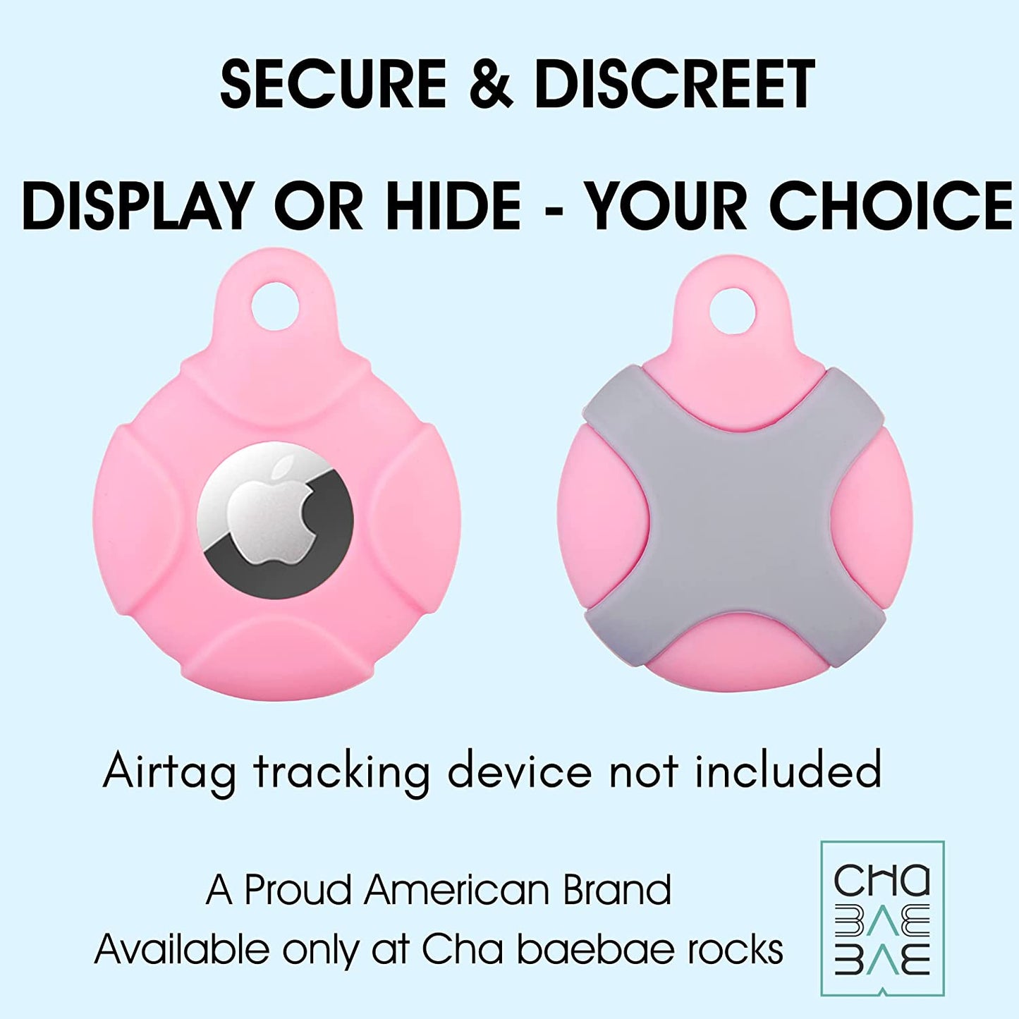 CHABAEBAE Airtag Holder for Kids Airtag Necklace Kids & Adults, Airtag Kids Hidden | Adjustable Air Tag Necklace Kids, Adults | Waterproof Airtag Case (Blossom)  CHABAEBAE   