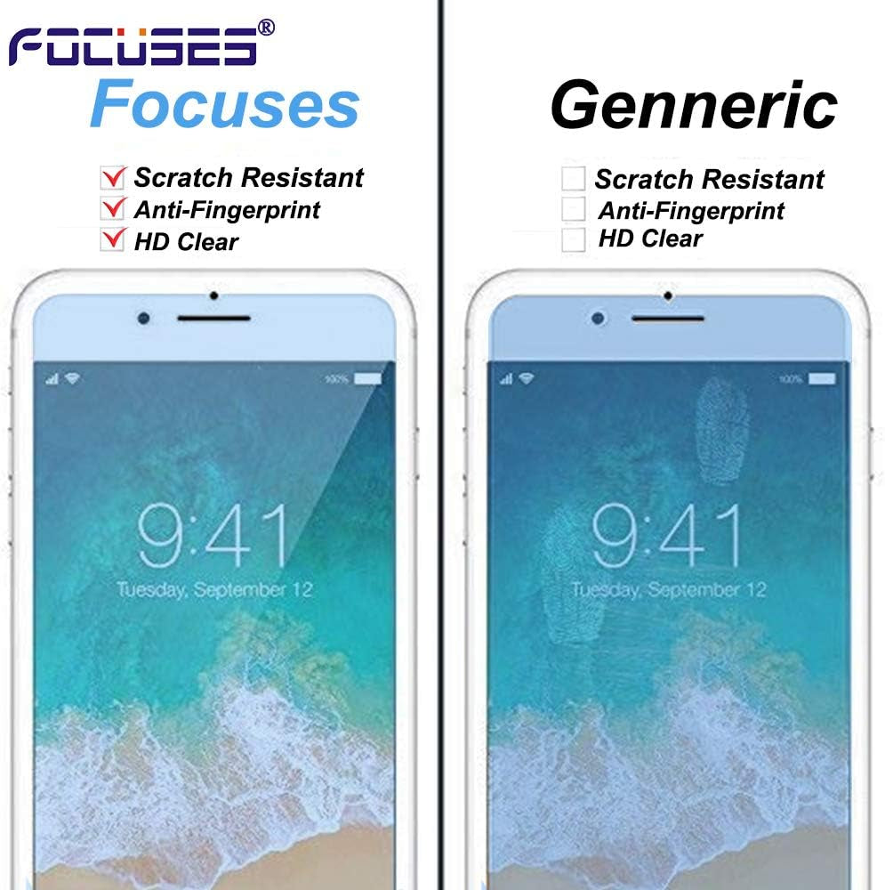 Focuses Screen Protector for Iphone 8,7,6S,6(4.7") Iphone 8 Blue Light Screen Protector Compatible Iphone 8/7/6S/6 (3 Pack)  FOCUSES   