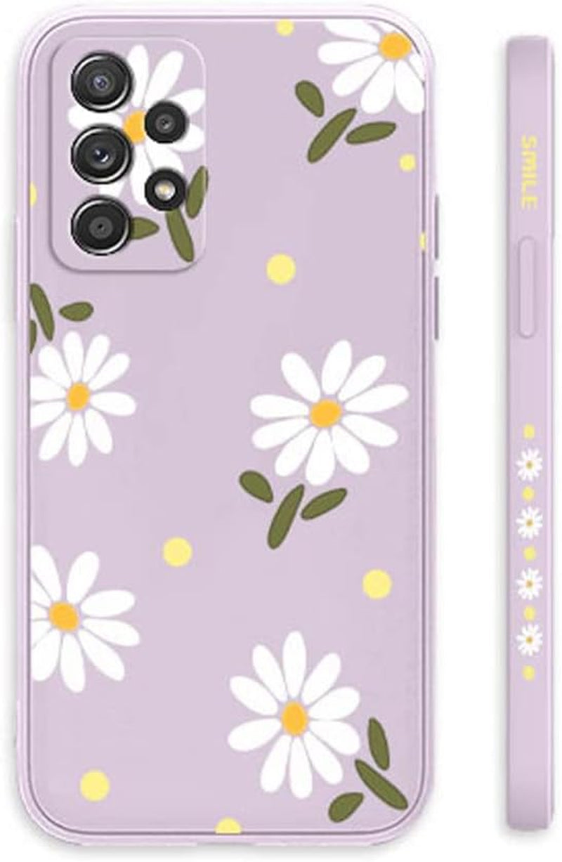 Sunswim for Galaxy Note 20 Ultra Case Cute Daisy Pattern Full Camera Lens Protection Shockproof TPU Bumper Liquid Silicone Protective Cover Phone Cases for Samsung Galaxy Note 20 Ultra 5G 6.9"-Black  Sunswim   