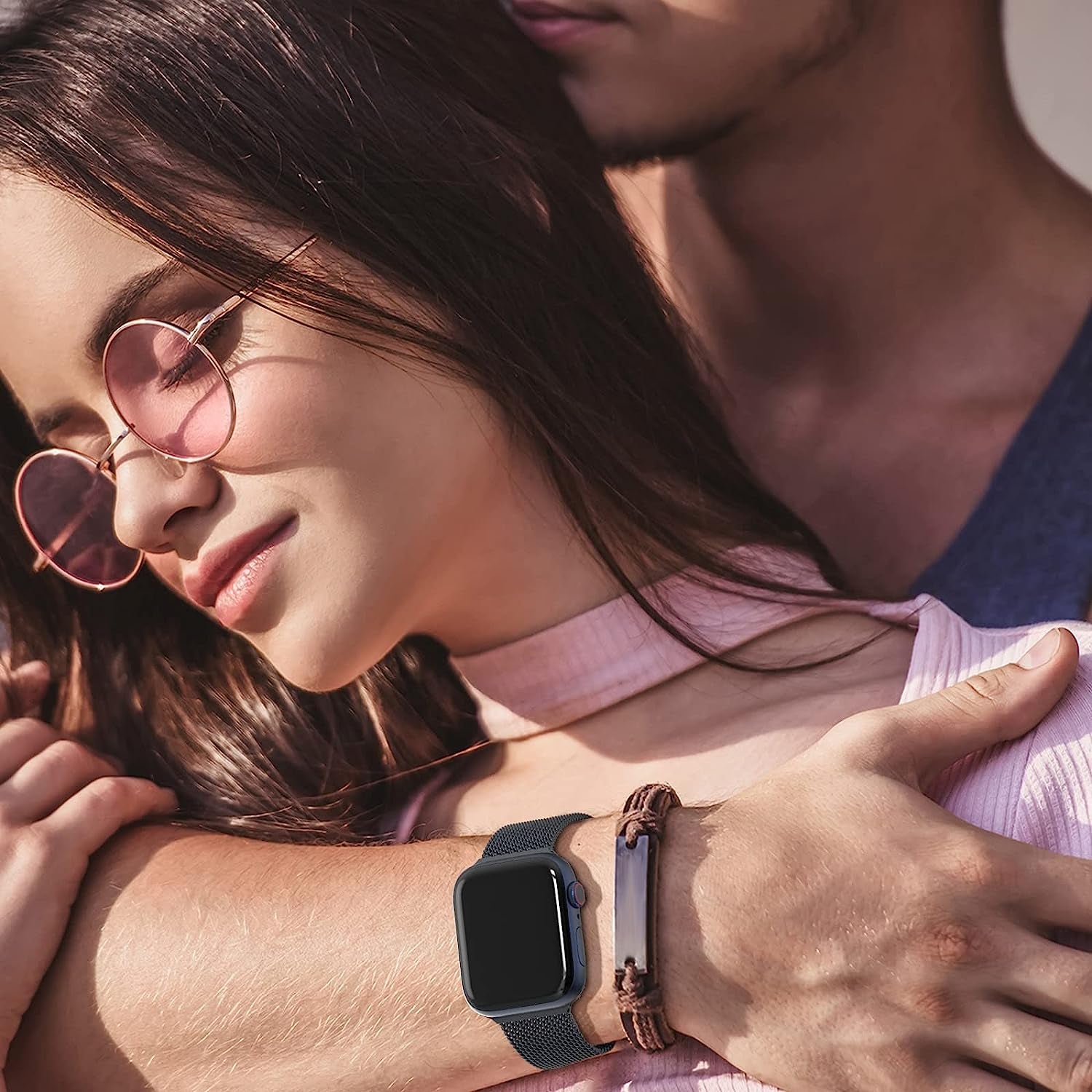 EPULY Compatible with Apple Watch Band 42Mm 44Mm 45Mm 49Mm 38Mm 40Mm 41Mm,Stainless Steel Mesh Loop Magnetic Clasp Bands for Iwatch Ultra Series 8 SE 7 6 5 4 3 2 1 Women Men--49Mm/49Mm/45Mm/44Mm/42Mmm Space Grey.  EPULY   