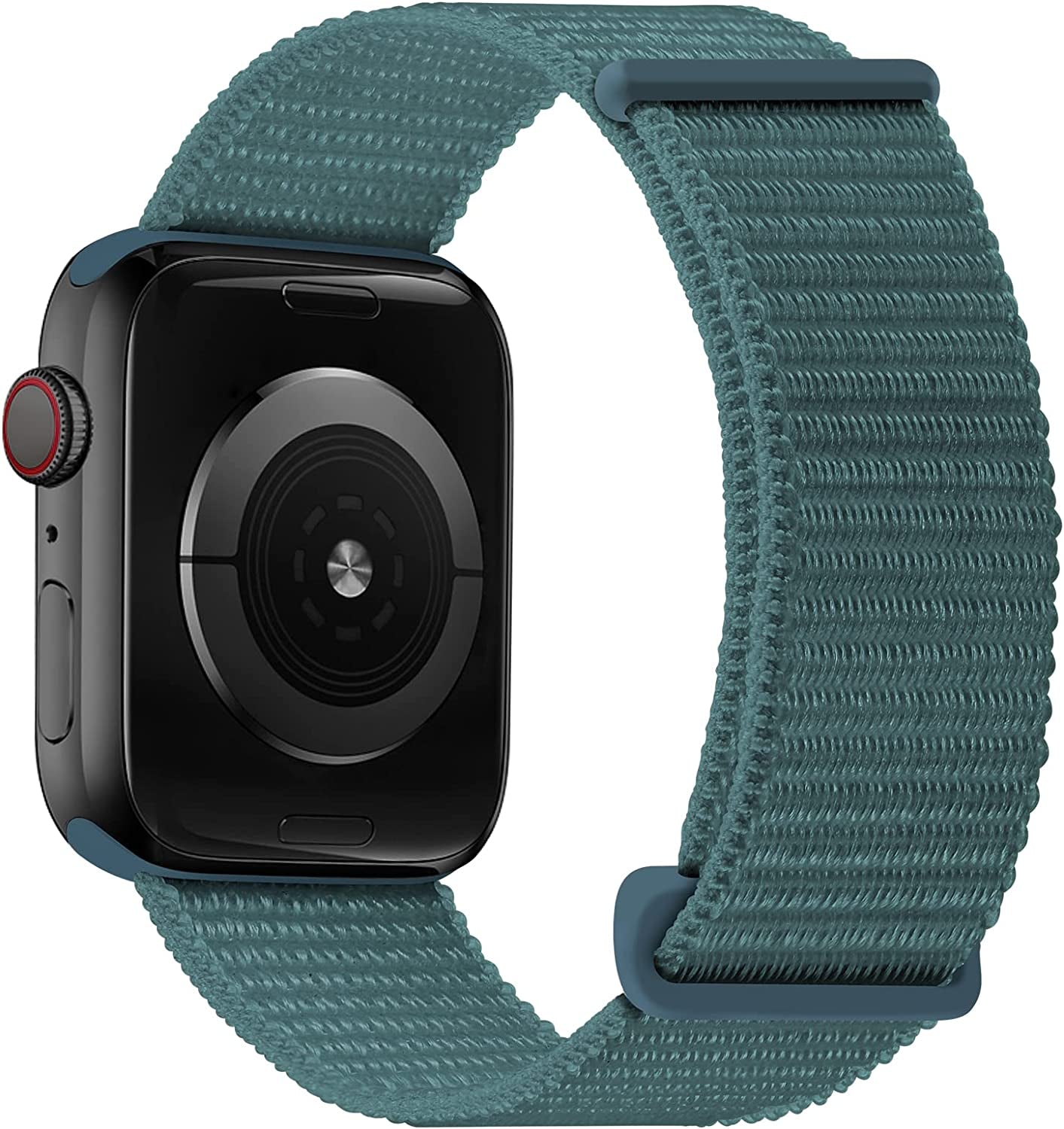 Oxwallen Sport Loop Nylon Band Compatible with Apple Watch 7/8 Ultra 49Mm 45Mm 42Mm 44Mm, Comfortable Braided Strap Women Men Competible for Iwatch SE & Series 7/8 6 5 4 3, Black  OXWALLEN Pine Green 41/38/40MM 