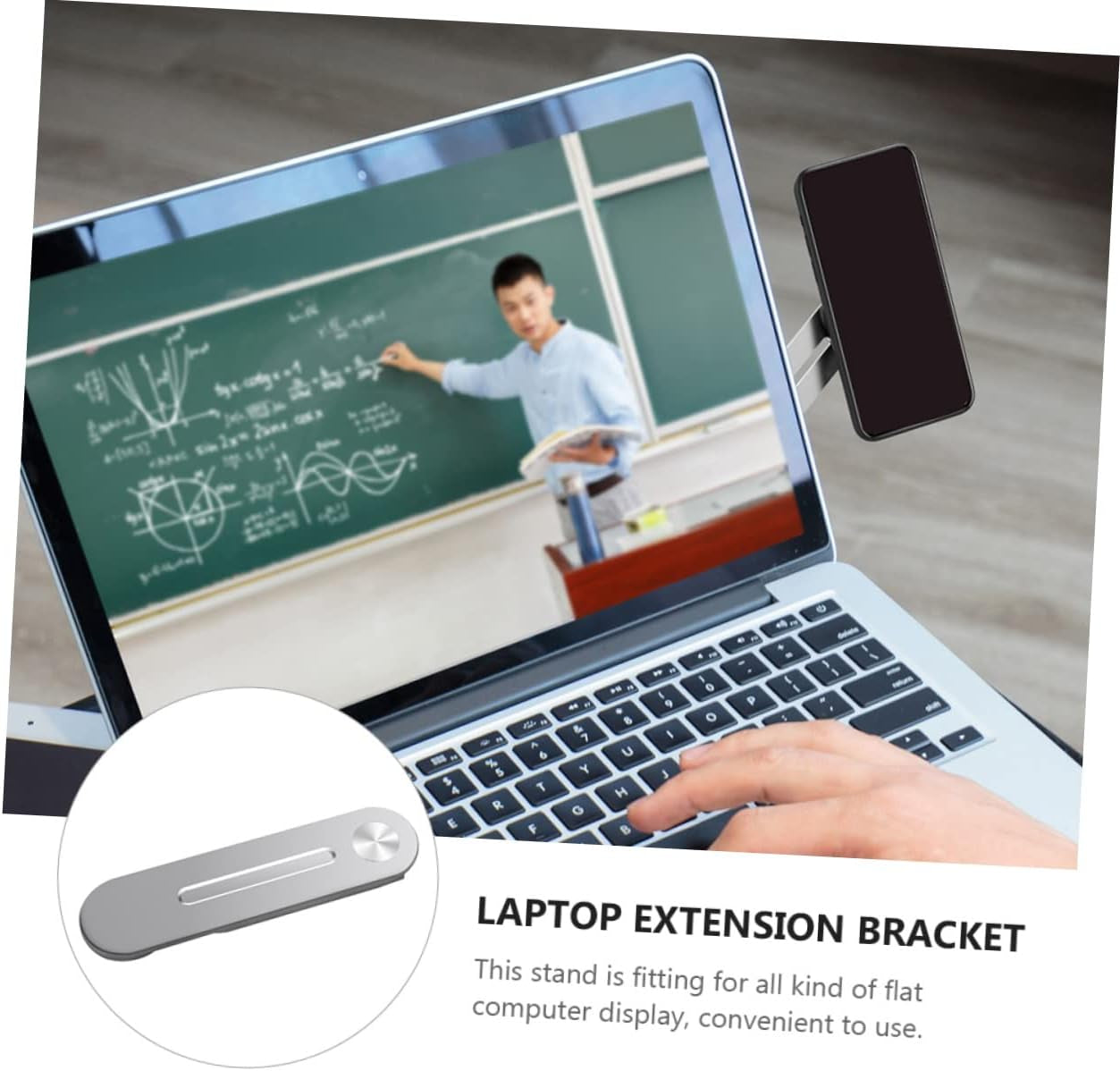 UKCOCO Mobile Phone Holder Stand for Laptop Collapsible Laptop Stand Laptop Mobile Stand Phone Holder for Laptop Computer Phone Stand Magnetic Phone Bracket Magnetic Cell Phone Mount Fold  UKCOCO   