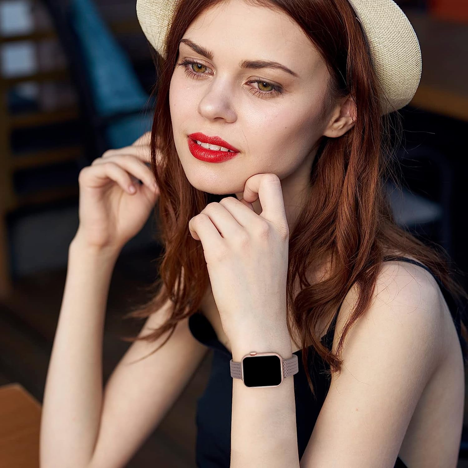 DYKEISS 4 Pack Slim Braided Solo Loop Bands Compatible for Apple Watch Band 38Mm 42Mm 40Mm 44Mm 41Mm 45Mm 49Mm, Stretch Nylon Elastic Thin Strap for Iwatch Ultra Series 8/7/SE/6/5/4/3/2/1 Women & Men  DYKEISS   