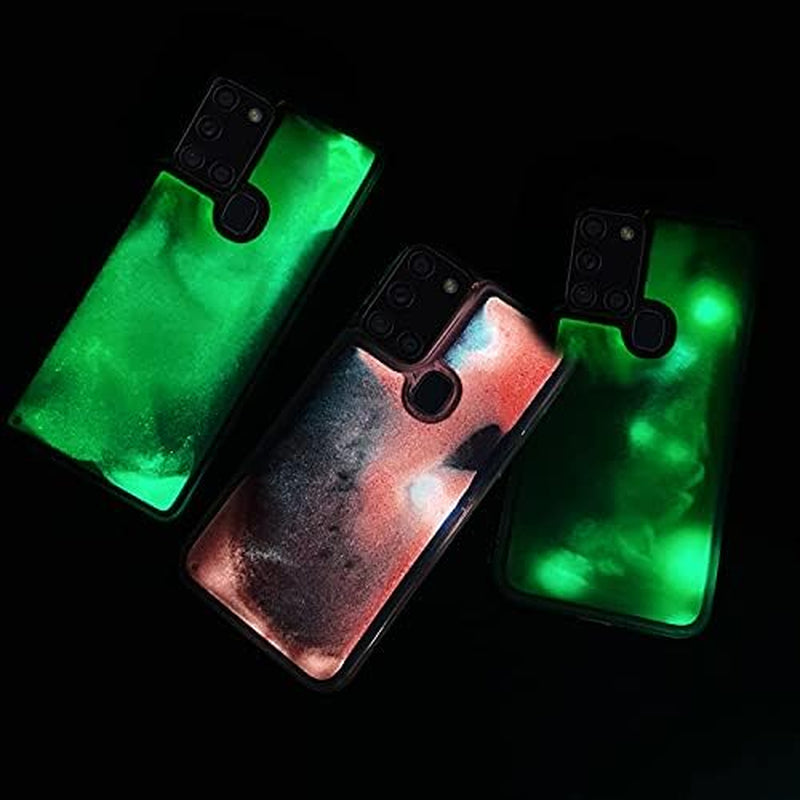 Yatchen Liquid Fluorescent Case for Samsung Galaxy Note 20 Ultra,Luxury Fun Glow in the Darkness Quicksand Clear Soft TPU Back Cover Luminous Shockproof Protector (Rose, Galaxy Note 20 Ultra)  Yatchen   