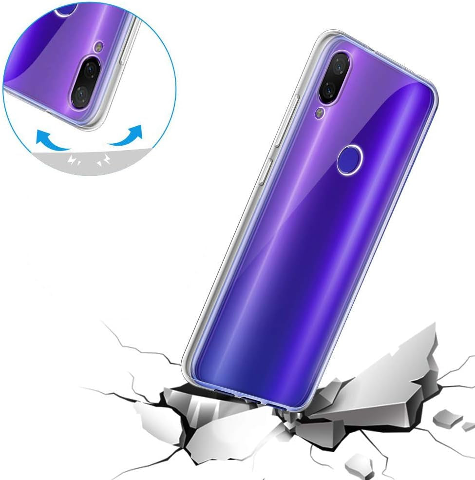 Aidinar Case for Sony Xperia 1, Slim Transparent Soft TPU Case + [2 Pack] Sony Xperia 1 Tempered Glass Screen Protector, Flexible Silicone Cover for Sony Xperia 1 Phone Cover  Aidinar   