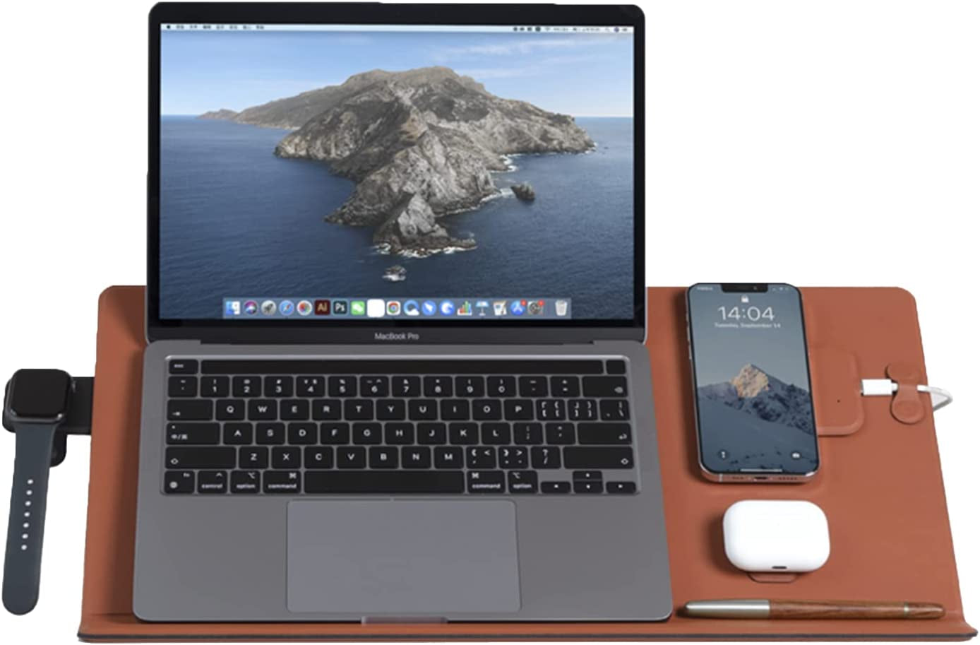 MOFT Magnetic Digital Set for the Smart Desk Mat, Includes Wireless Charging Pad, Tablet Holder, Cable Organizers and Snap Phone Sticker  MOFT   