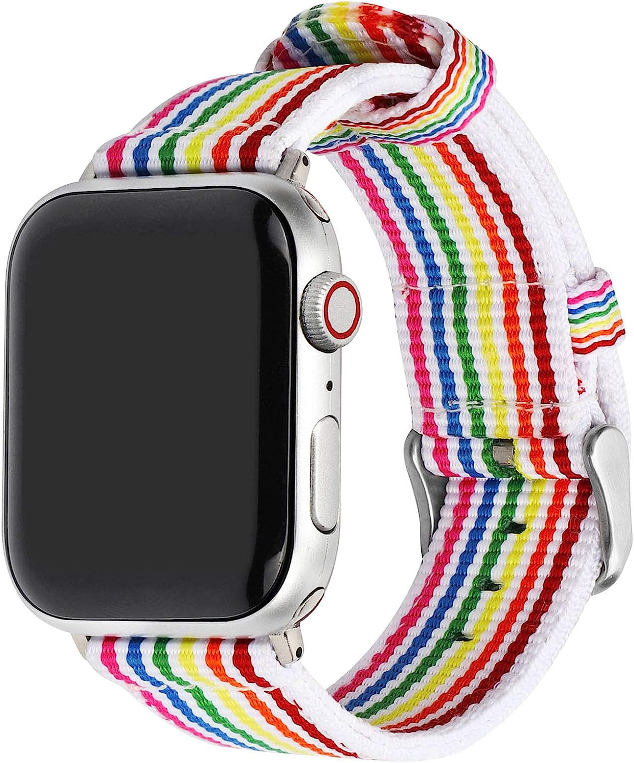 Durable Canvas Watch Bands Compatible with Apple Watch 45Mm 41Mm 44Mm 40Mm 42Mm 38Mm, Royal Woven Nylon Wrist Watch Strap for Iwatch Sery 7 6 5 4 3 2 1 Bands for Mens/Womens  KAYSEUN   