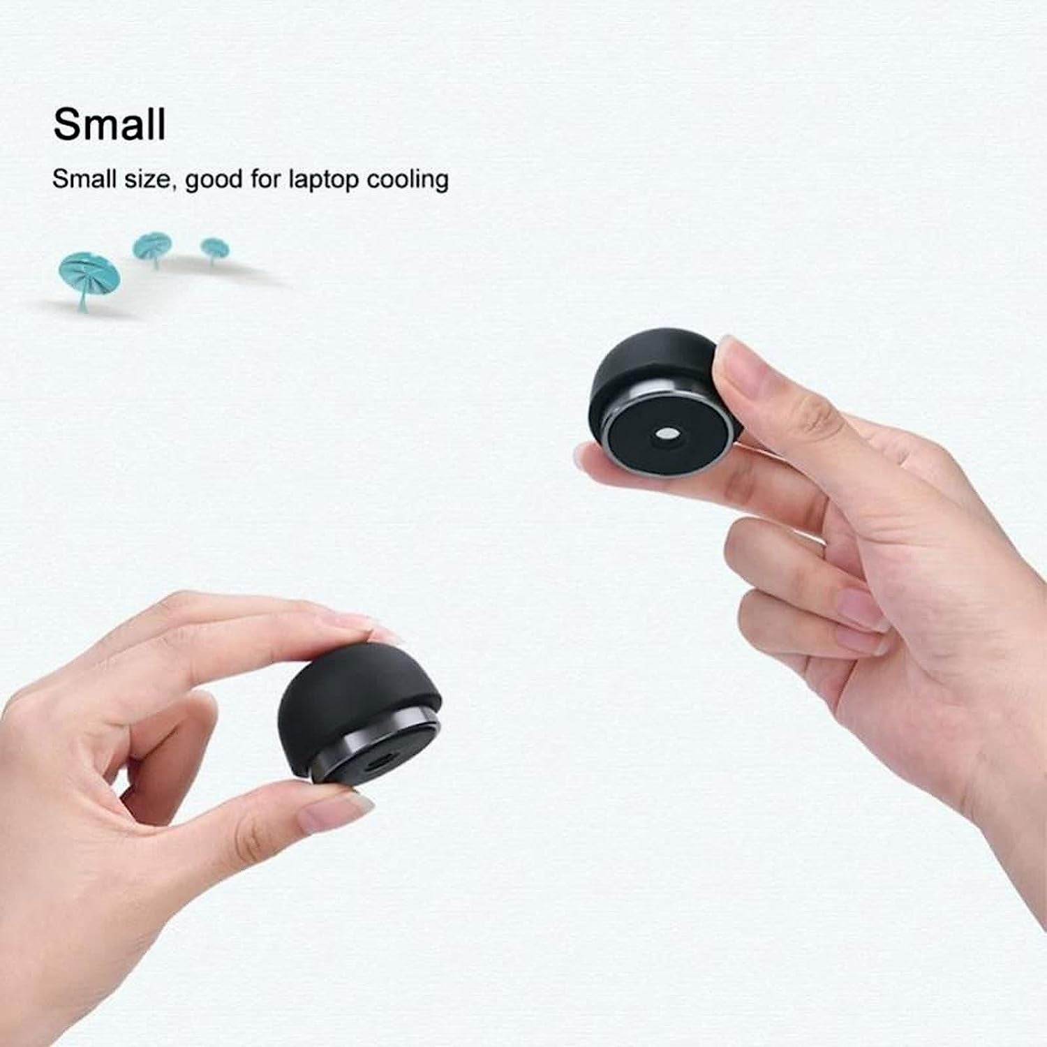 Ieasednzj Laptop Stands Magnetic Mini Laptop Stand Protable Mushroom Holder Foldable Cooler Non-Slip Notebook Bracket for (Color : Green)  IEASE   