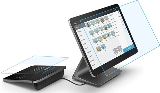 Square Register Screen Protector, Tempered Glass [ Scratch-Resistant ] [ Easy Install ] 9H Hardness Screen Protector for Square Register  Jacksoom   