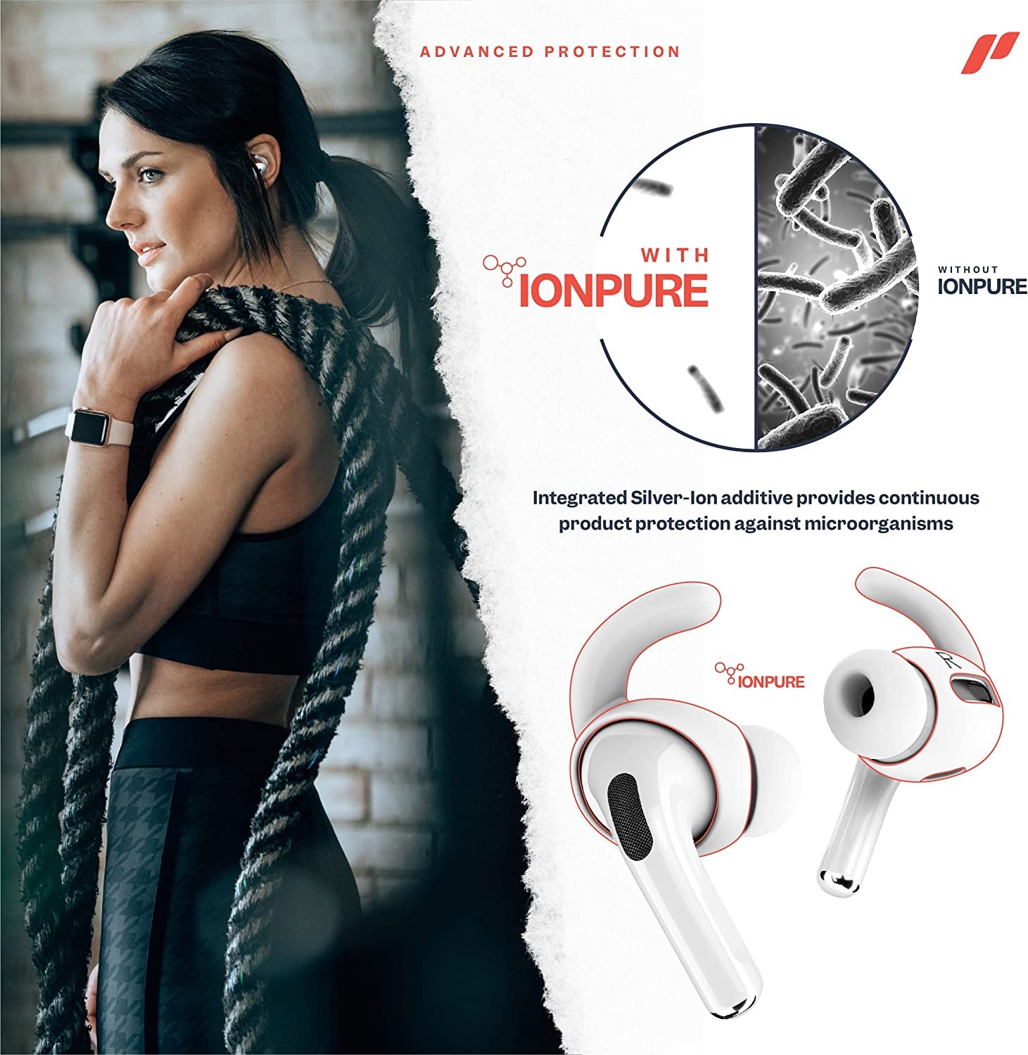 Proof Labs 3 Pairs for Airpods Pro Ear Hooks Covers [Added Storage Pouch] Accessories Compatible with Apple Airpods Pro Generation 1 (White)  Proof Labs   