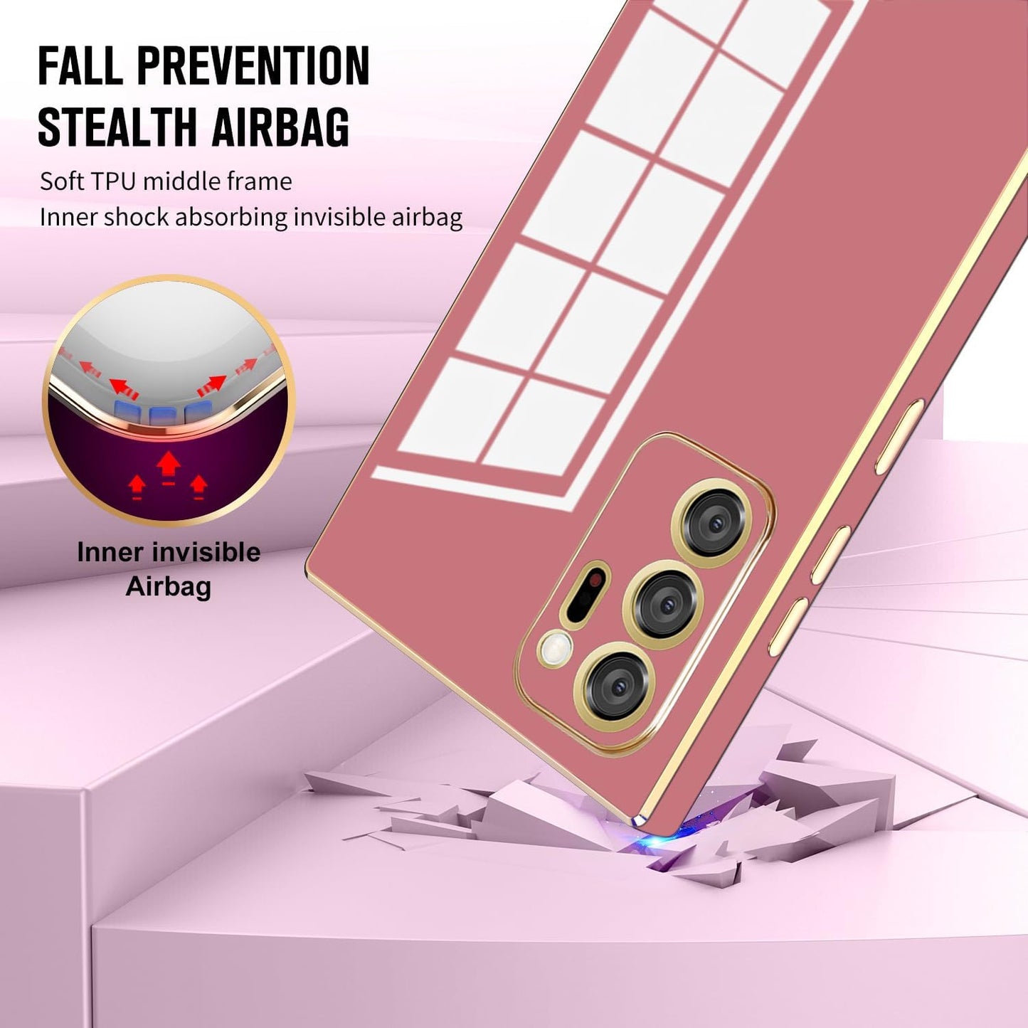 AWZHYDT Galaxy Note 20 Ultra Case, Designed for Electroplated Samsung Galaxy Note 20 Ultra 5G Phone Case, Case Soft TPU Protective Shockproof Flexible Samsung Galaxy Note 20 Ultra Case 6.9 Inch,Red  AWZHYDT   