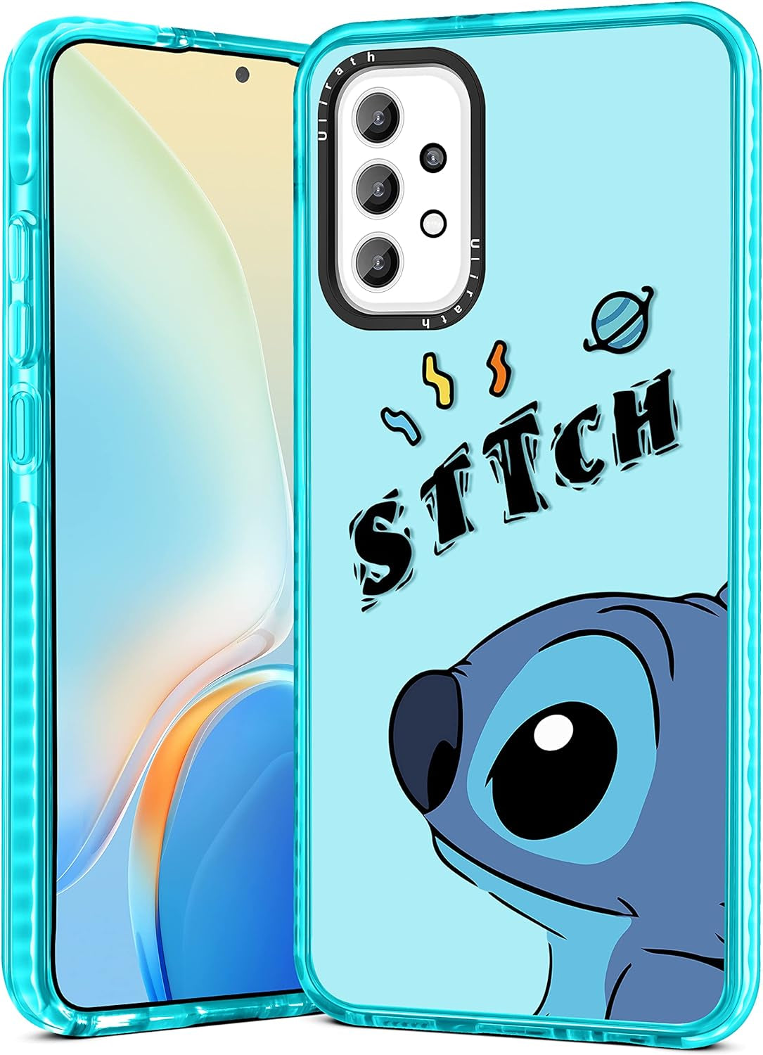 Ulirath for Samsung Galaxy A53 5G 6.5" Case Cartoon Straw Hat Character Designer Pattern Cover Cool Funny Fashion for Girly Girls Kids Boys Bumper Soft Protective Phone Cases for A53 5G  Ulirath For Samsung Galaxy A53-White Stih  