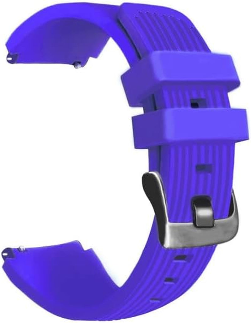 KOSSMA 22Mm Straps for Garmin Active/Venu 2/ Vivoactive 4 /Venu2 Silicone Replacement Wristband for Forerunner 745 Watch Band  KOSSMA Purple 22mm 