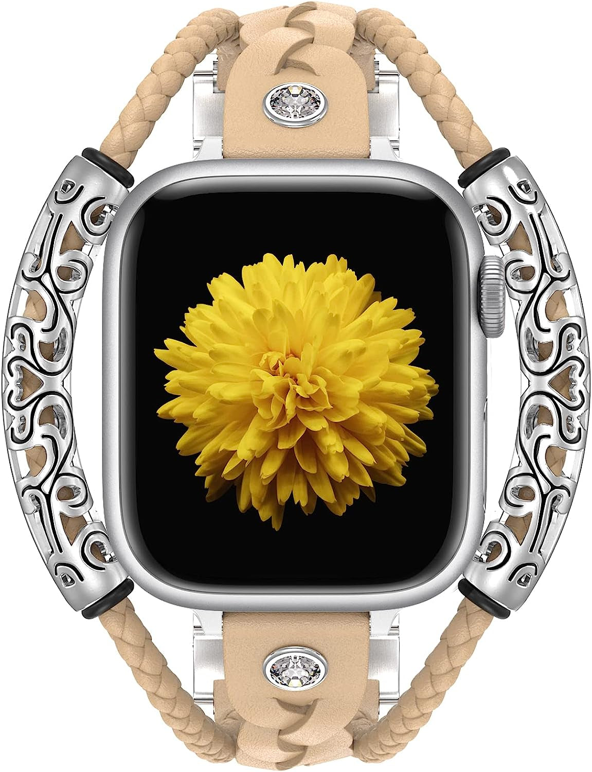 Boho Bracelets Weaving Leather Bands Compatible with Apple Watch 38Mm 40Mm 41Mm 42Mm 44Mm 45Mm 49Mm for Women, Posh Leather Bracelets Jewelry Multilayer Wrap Strap for Iwatch Series Ultra SE 8 7 6 5 4 3 2 1  CTYBB   