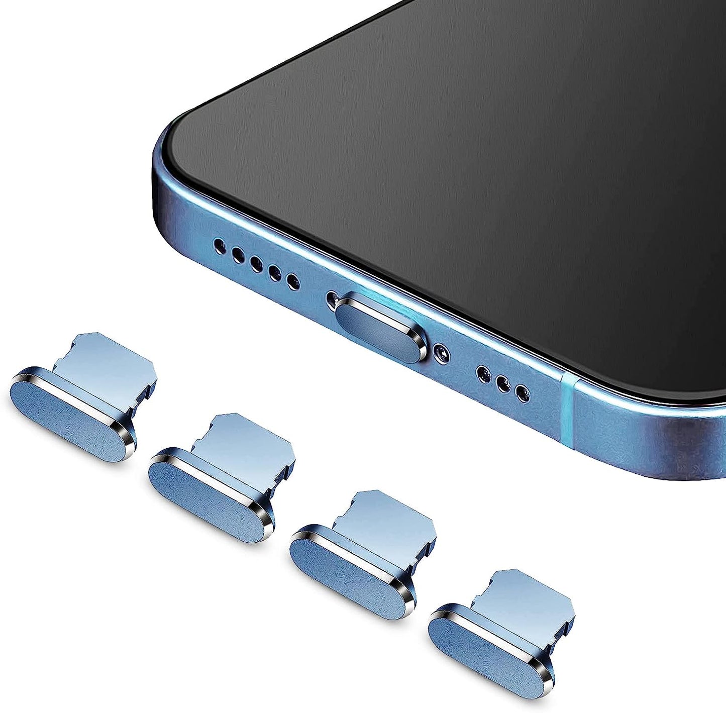 4 Pieces anti Dust Plugs,Iphone Plug Cover Iphone 7 plus Charger Plug Protector Iphone Dust Plug Charger Protector Charging Dust Cover Compatible Iphone 7, 8,11, 12, Max/X/Xs/Xr, Plus(Black)  Hi.FANCY Far peak blue 4pcs 