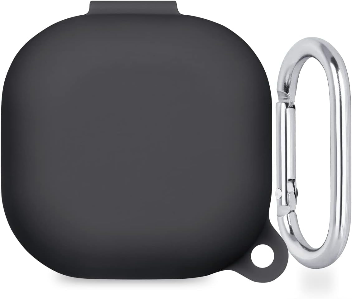 Flocute Silicone Case Compatible with Samsung Galaxy Buds Live (2020)/Galaxy Buds Pro (2021) Silicone Case with 3D Sunflower Cute Funny Cover with Keychain Gift for Women Girls Kids Teens (Sunflower)  Flocute Black  