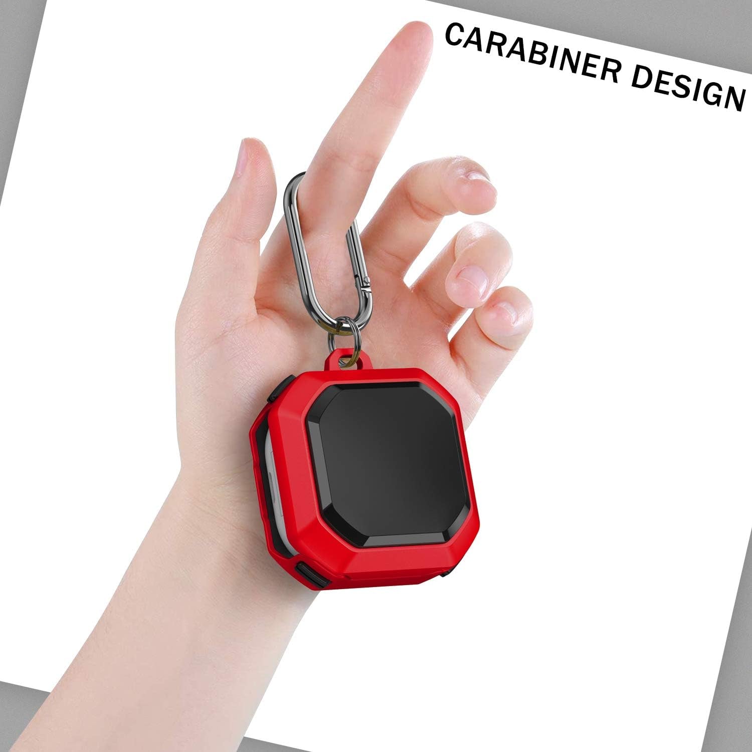 Aorstke Case for Samsung Galaxy Buds Live Case,Samsung Earbuds Case,Hard PC Headphone Accessories Cover,Wired Charging Cover with Keychain (Red)  Aorstke-1   