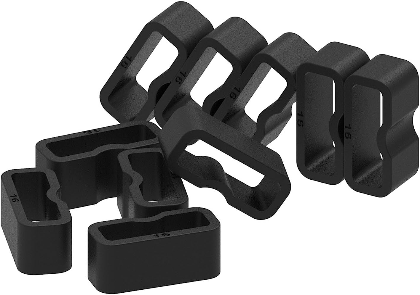 Ruentech 6-Pack Band Keeper Compatible with Amzon Halo View Band, Soft Silicone Replacement Fastener Rings Security Band Keeper/Holder/Clips for Amzon Halo View Band Loop  RuenTech   