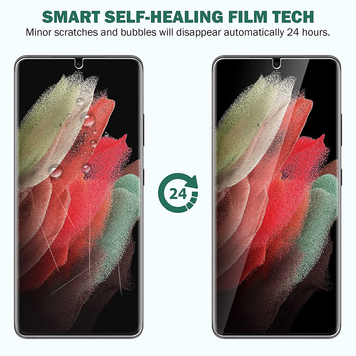 EGV [3 Pack] Compatible for Samsung Galaxy S21 Ultra 6.8-Inch, [Not Glass] Flexible Screen Protector [Support Fingerprint Unlock] Bubble Free [Easy Installation Tool]  EGV   